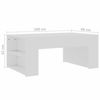 Picture of Living Room Coffee Table 39" with Shelves - White