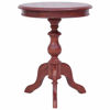 Picture of Hallway Mahogany Round Side Table 20" - Brown