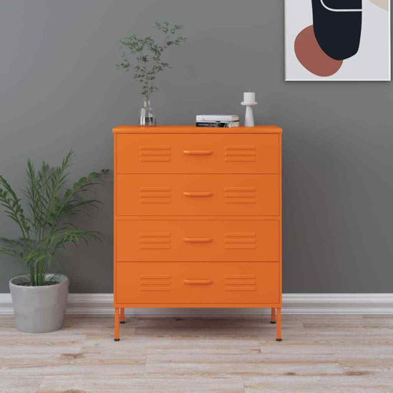 Picture of Sideboard Chest Storage Cabinet 31" - Orange