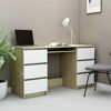 Picture of Wooden Desk with Drawers 55" - 2Tone