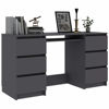 Picture of Wooden Desk with Drawers 55" - Dark Gray