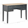Picture of Wooden Desk with Drawers 43" - Brown Black