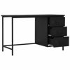 Picture of Steel Desk with Drawers 47" - Black