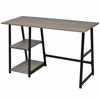 Picture of Office Desk with Shelves 47" - Gray