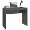 Picture of Contemporary Home Desk High Gloss 35" - Gray