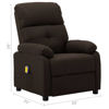 Picture of Living Room Fabric Electric Recliner Massage Chair - D Brown