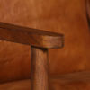 Picture of Living Room Leather Sofa 46" - Brown