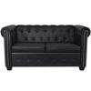 Picture of Faux Leather Sofa Sets - Black