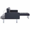 Picture of Living Room L-Shaped Bed 86" - Black