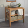 Picture of Wooden Bathroom Vanity Table with Baskets 29" SWT