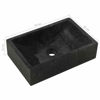 Picture of Wooden Bathroom Vanity with Marble Sink 29" - Black