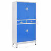 Picture of Steel Office Filing Cabinet 35" - Blue