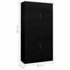 Picture of Office Steel Storage Cabinet 35" - Black