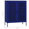 Picture of Steel Office Storage Cabinet 31" - N Blue