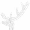 Picture of Christmas Decor 4' Acrylic Reindeer with LED - Blue