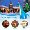 Picture of Outdoor Inflatable Dinosaur Christmas Decor - 10ft