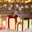 Picture of Christmas Gift Boxes with Lights - 3pc