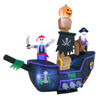 Picture of 7' Halloween Inflatable Pirate Ship With Lights