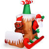 Picture of 6' Christmas Decor Inflatable Santa Claus