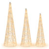 Picture of Christmas Decor Cone Trees - Set of 3