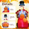 Picture of 6' Inflatable Thanksgiving Turkey with Pumpkins