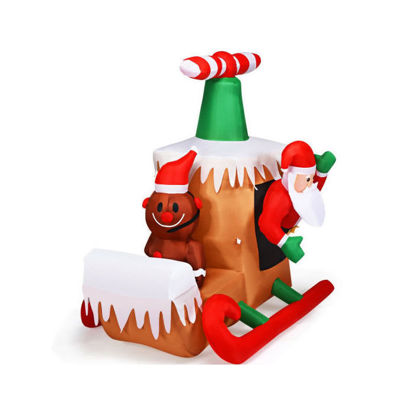 Picture of 6' Christmas Decor Inflatable Santa Claus