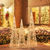 Picture of Christmas Decor Cone Trees - Set of 3