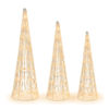 Picture of Christmas Decor Cone Trees - Set of 3